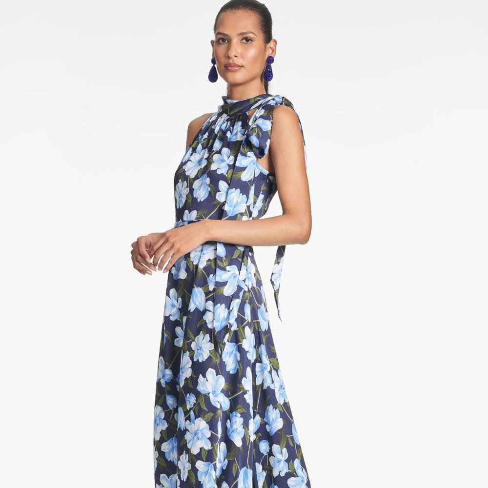 Sachin + Babi Kayla Gown in Ocean Blue Magnolia